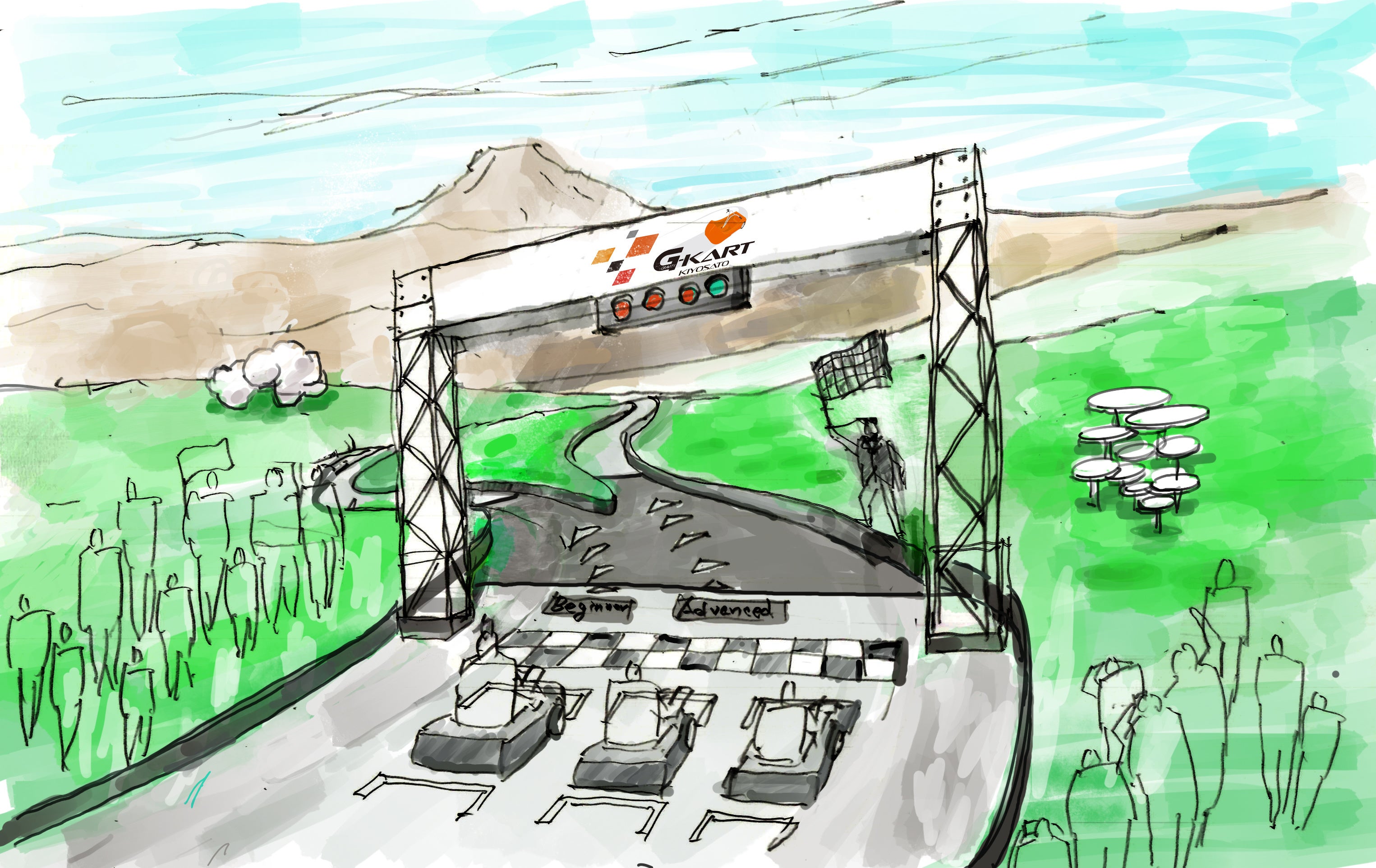 G-KARTコーススタート地点(イメージ)