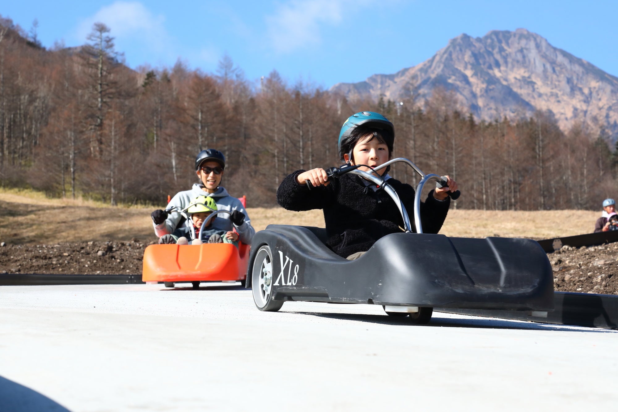 G-KARTコース(イメージ)八ヶ岳主峰赤岳をバックに絶景ライドが楽しめる