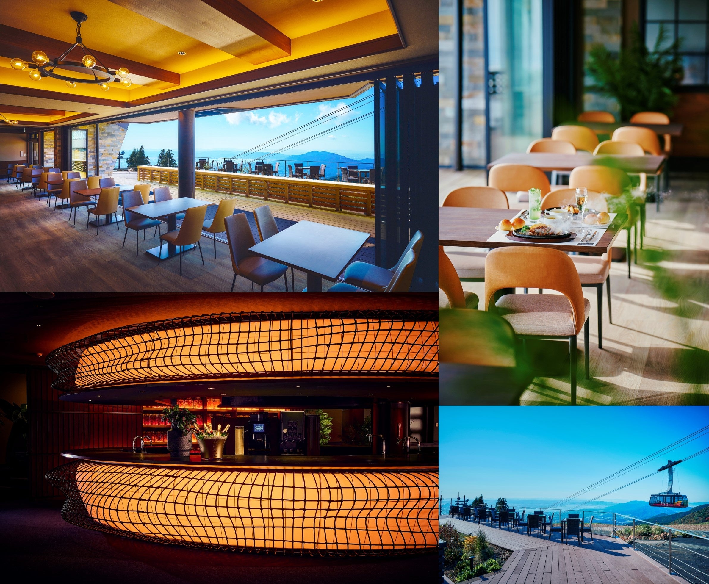 ラグジュアリーな空間体験の「グリルダイニング＆バーHALUKA」内観