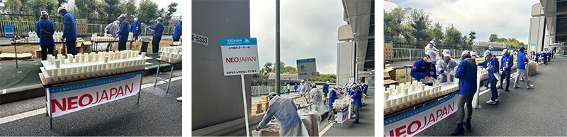 前回の給水所ボランティアの様子