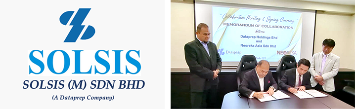 ネオジャパンの連結子会社NEOREKA ASIAがSolsis (M) Sdn. Bhd.(Dataprep Holdings Bhd.連結子会社)と販売代理店パートナー契約を締結