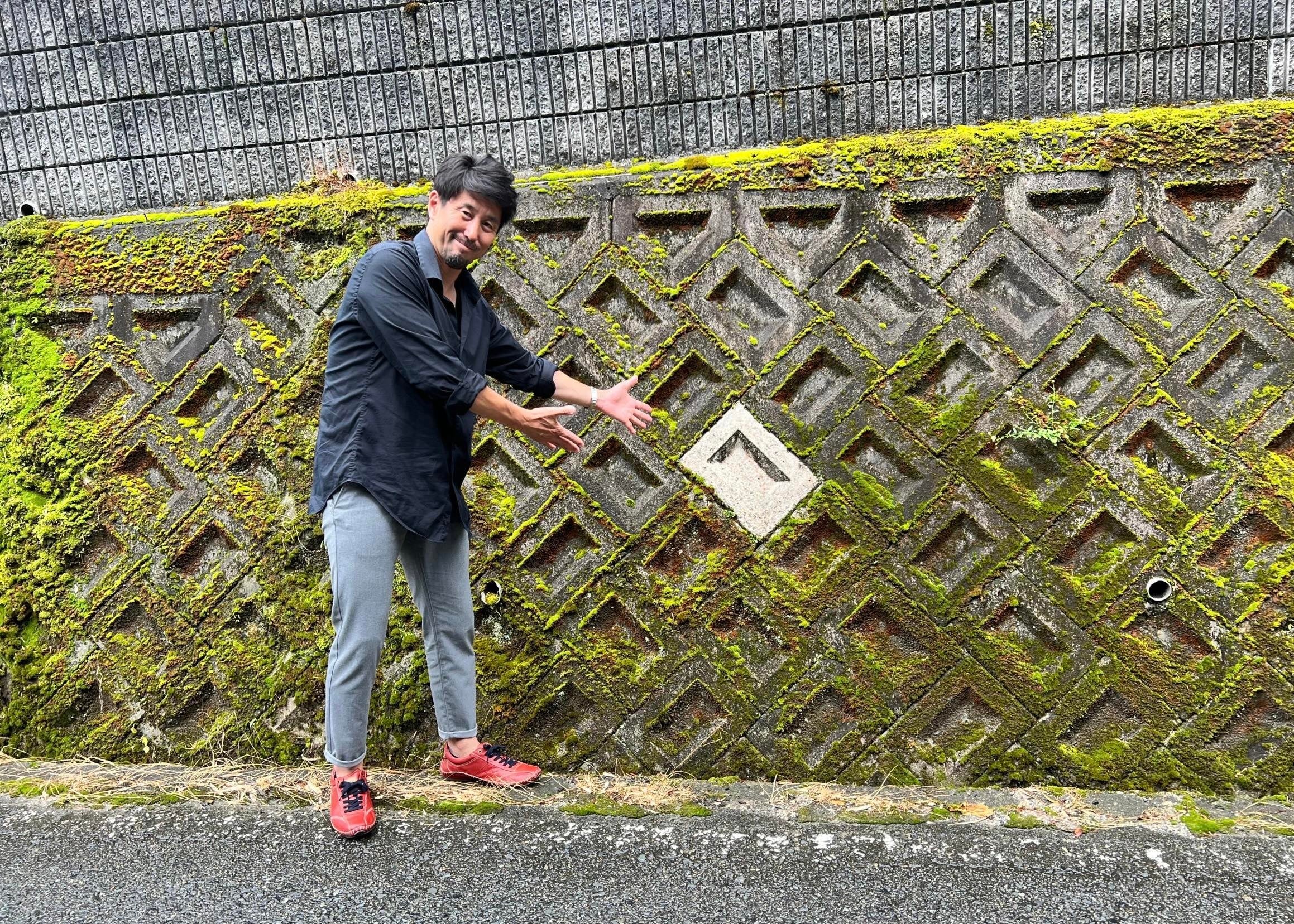 1ブロックのみに施工したもの