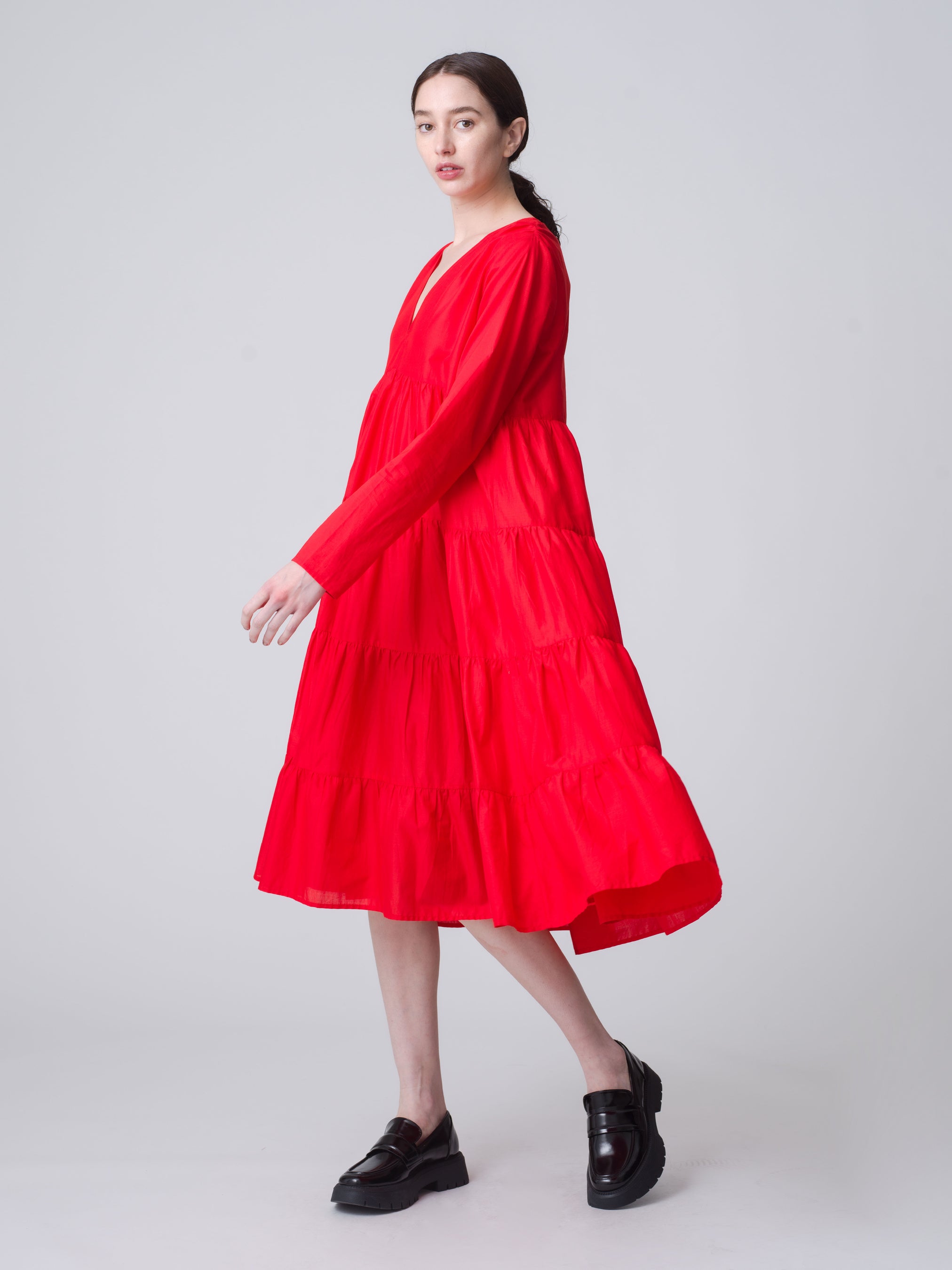 Merlette 日本別注RED COLLECTION ティアードドレス