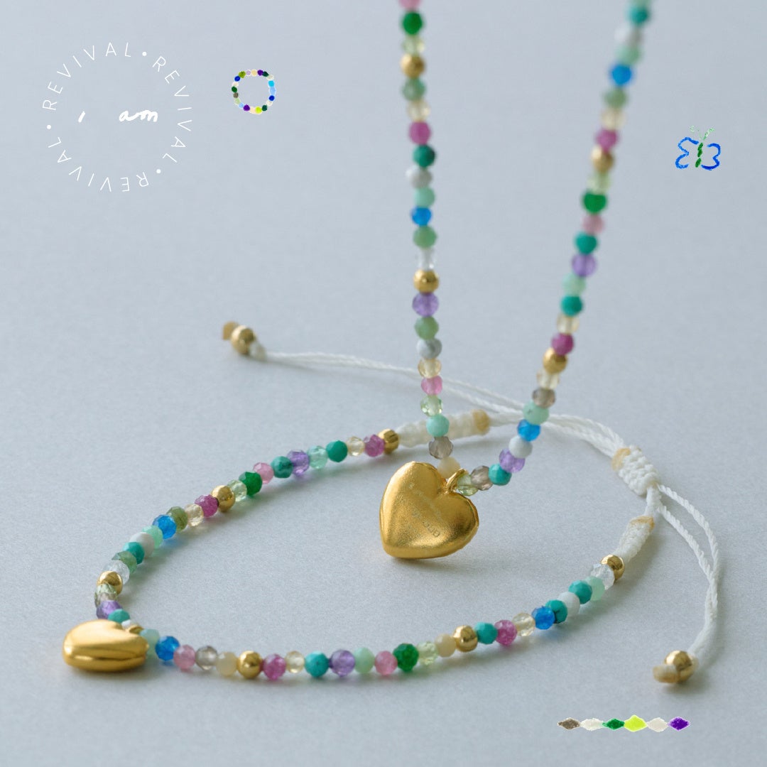 “I am donation” bracelet 5,500yen、choker 13,200yen (with tax)