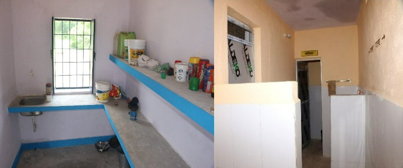 キッチンとトイレ（写真：プラン・インターナショナル）