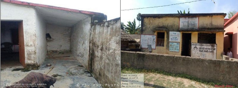 今回プロジェクトを行う幼稚園。 教室や衛生設備、園庭が劣悪な状態