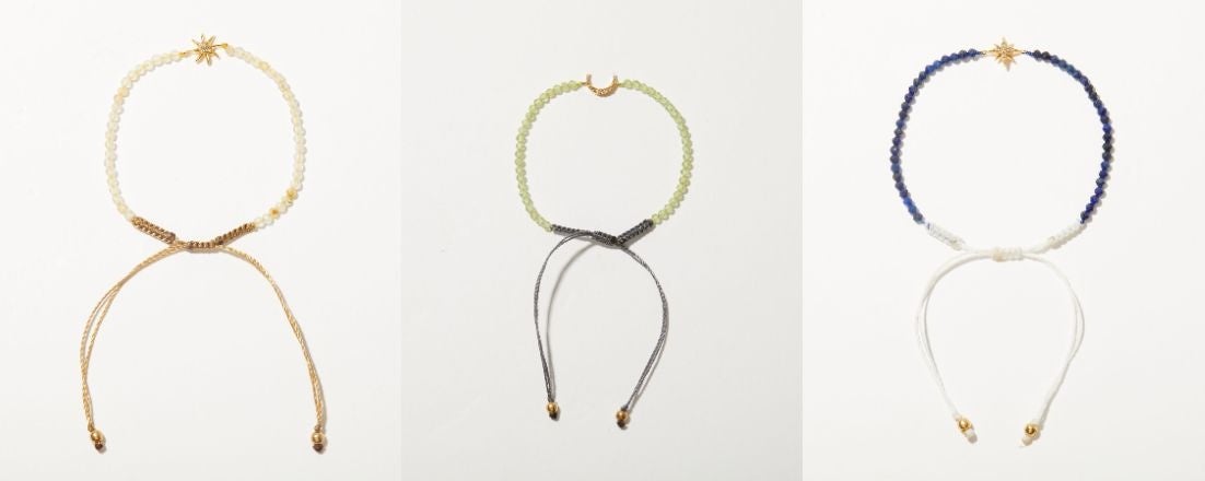 ルチルクォーツ／ペリドット／ラピスラズリ