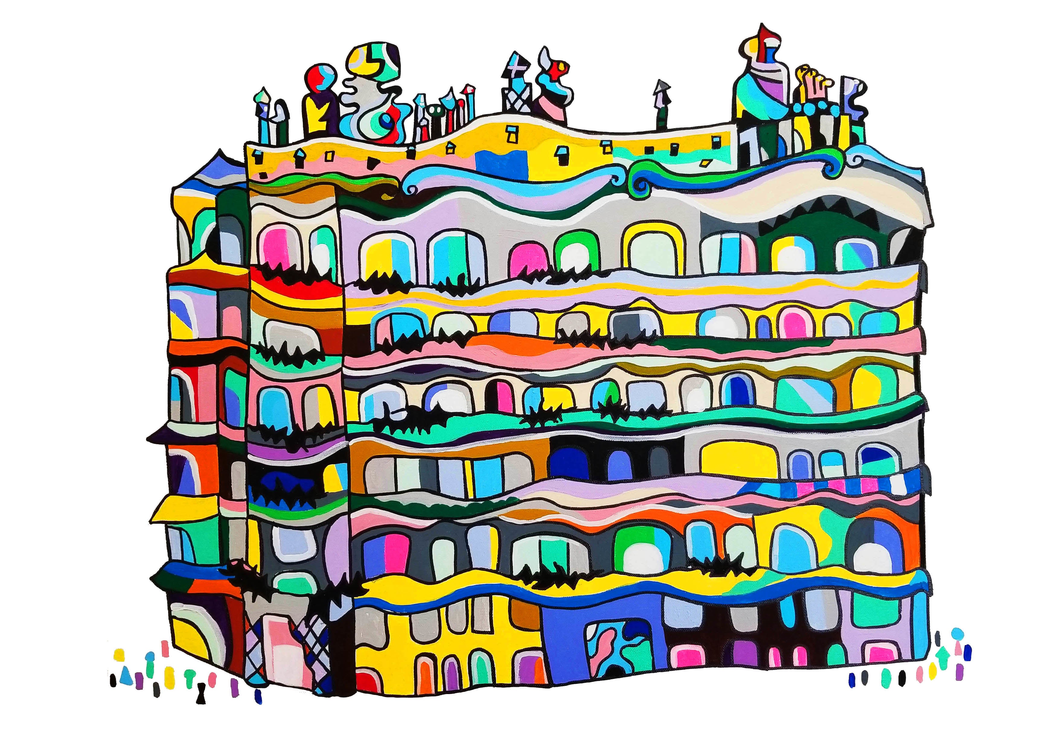 作品「かさみらのマンション」