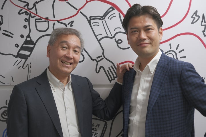 左から会長：大野 勝利、代表取締役：米田 亮介