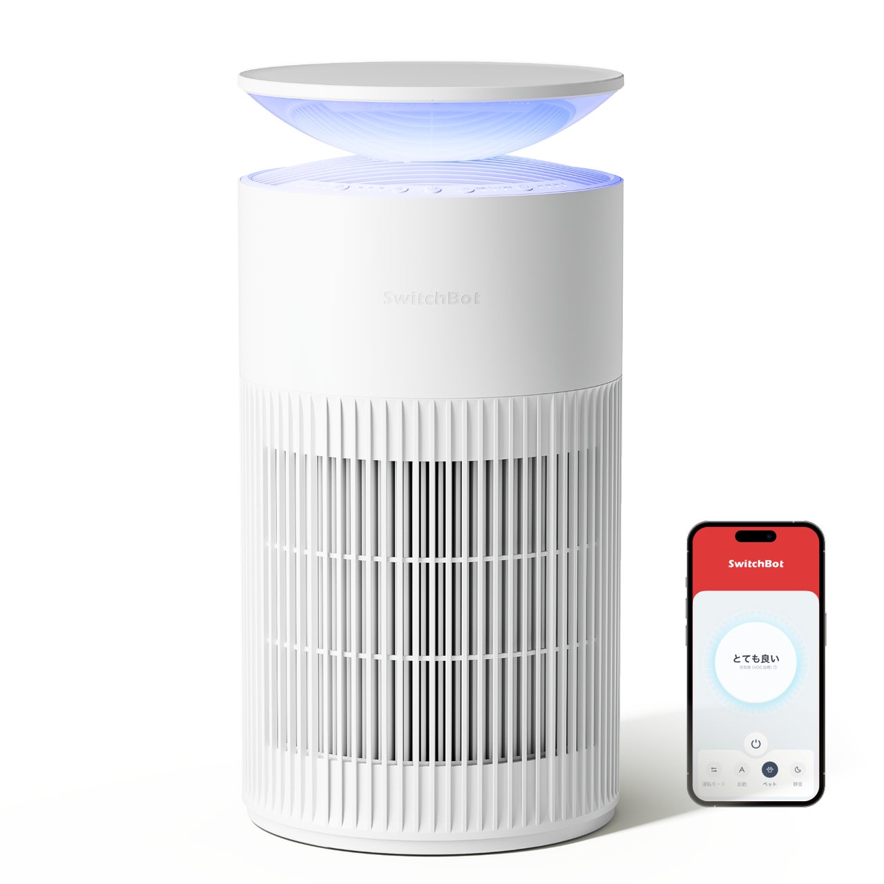 ①SwitchBot Air Purifier 空気清浄機 スイッチボット 新品 SwitchBot】空気清浄機がついに登場!ペット向け&インテリアにも
