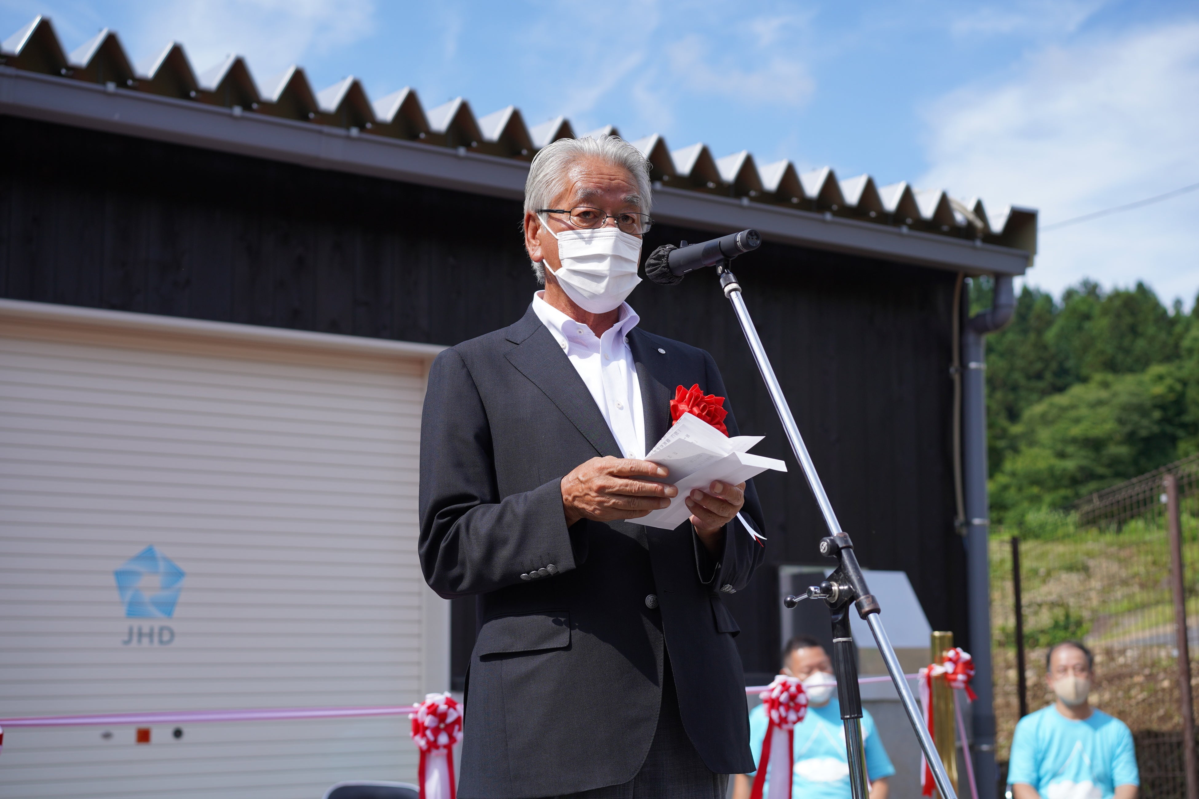 みなかみ町長、鬼頭春二様のご祝辞。 