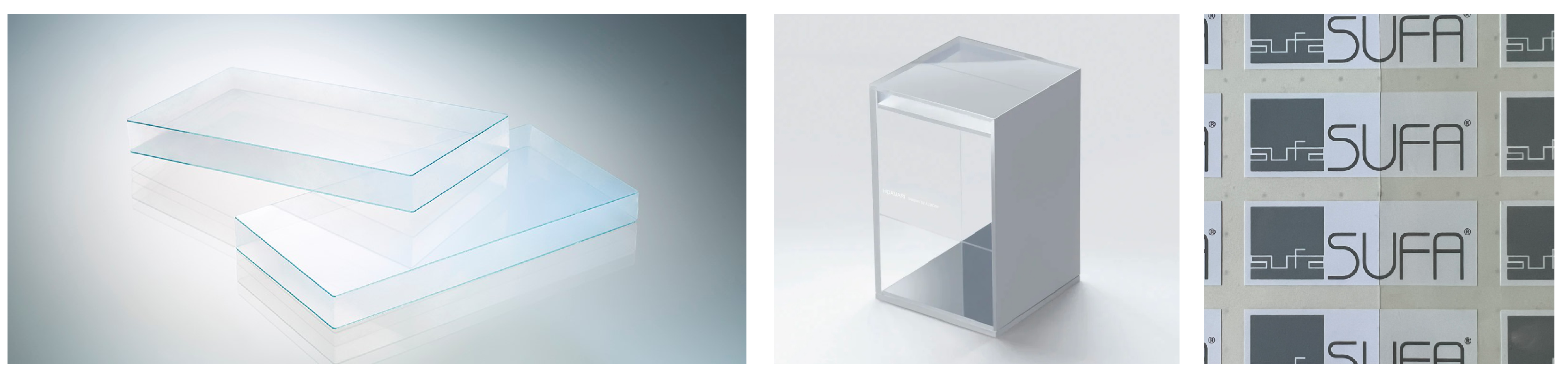 左からUAP、HIDAMARI、HERA BARRIER