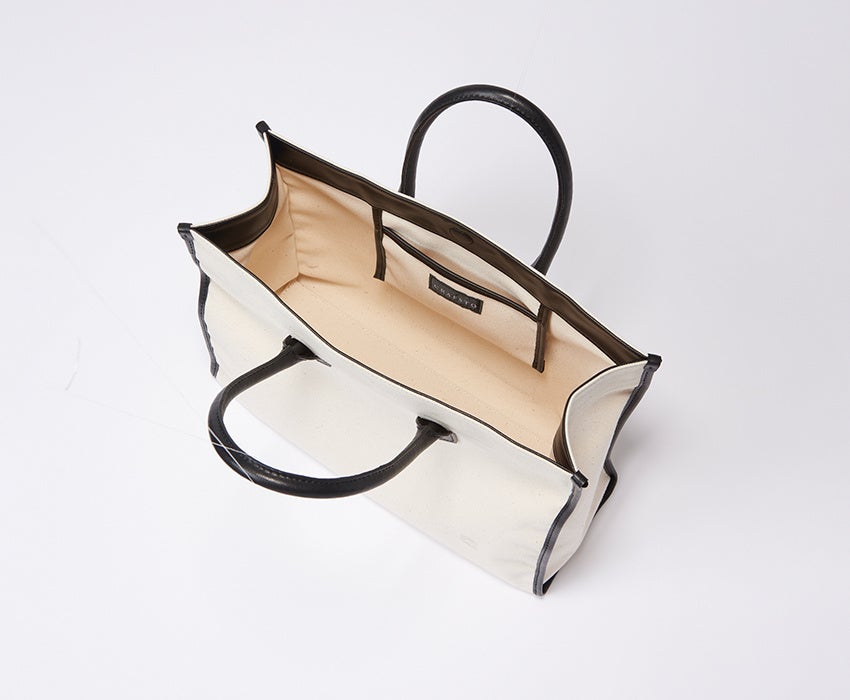 【新品】CRAFTSTOアップルレザー コットン キャンバストートバッグ アップルレザー&オーガニックコットン トートバッグ | CRAFSTO