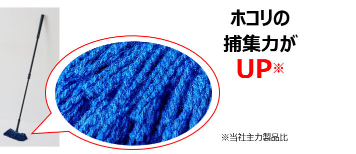 開発の特殊な形状のモップパイル
