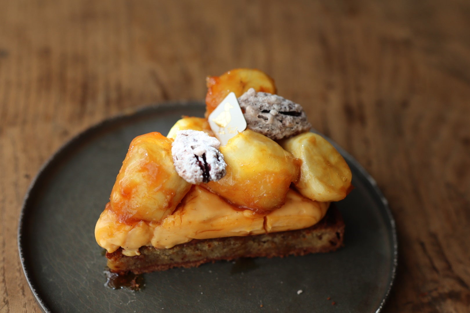 キャラメルバナナのタルト860円