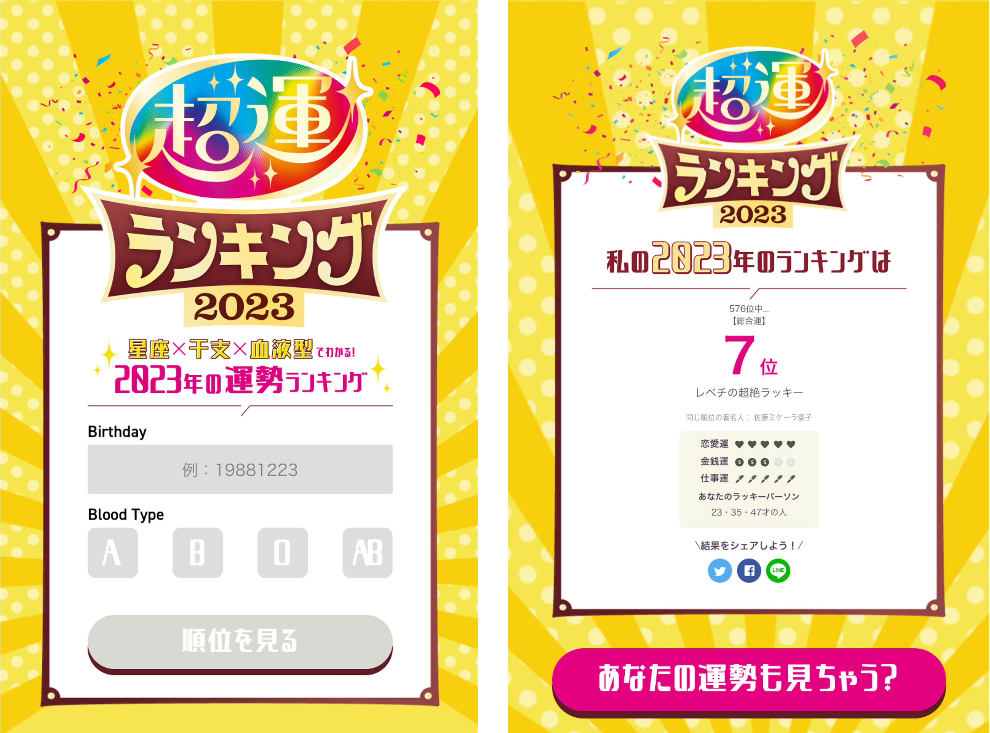 超運ランキング2023