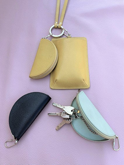 Optional Ring Harf Moon Key Pouch 各¥9,900-(tax in)