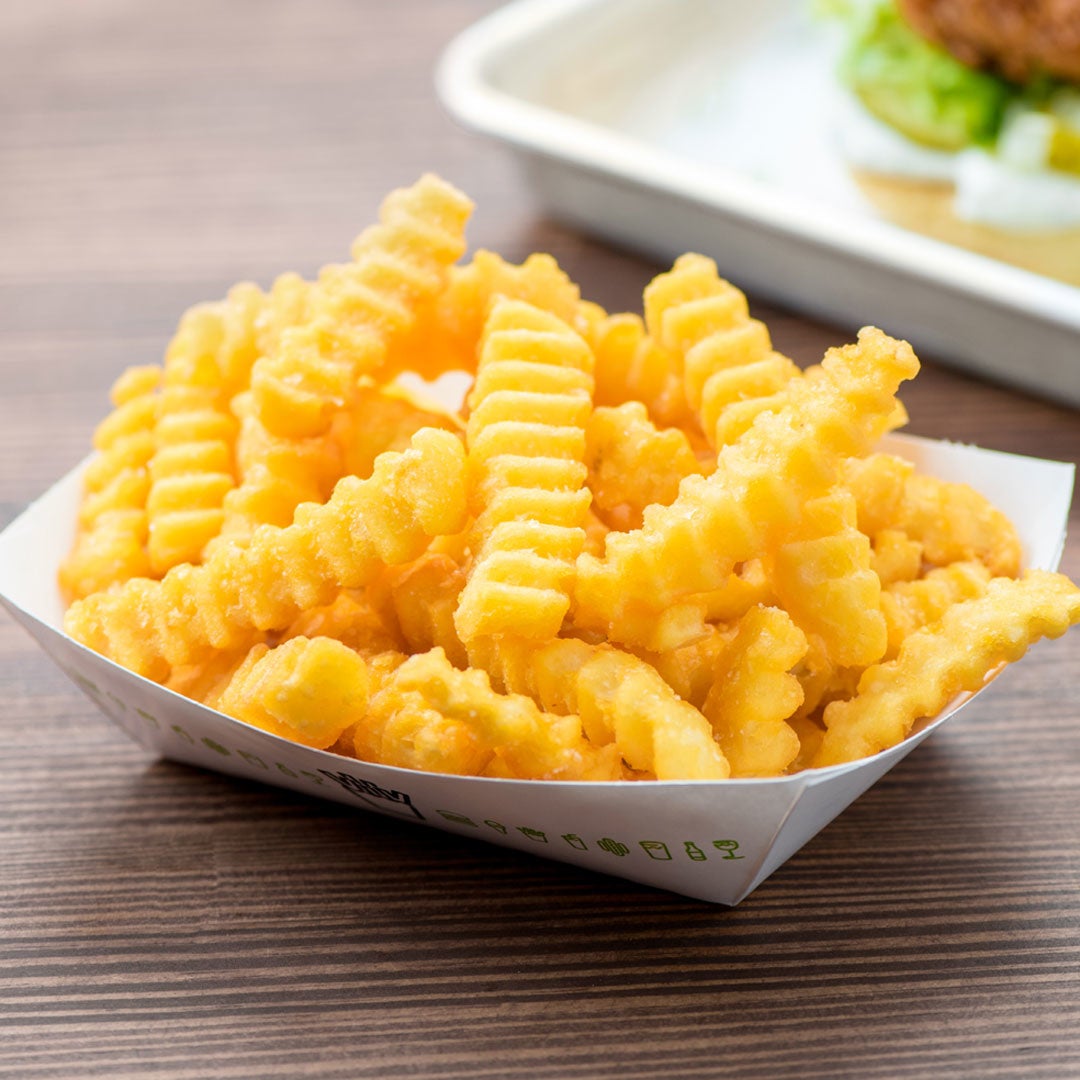 波型のフライは外はサクっと、中身はホクホク。