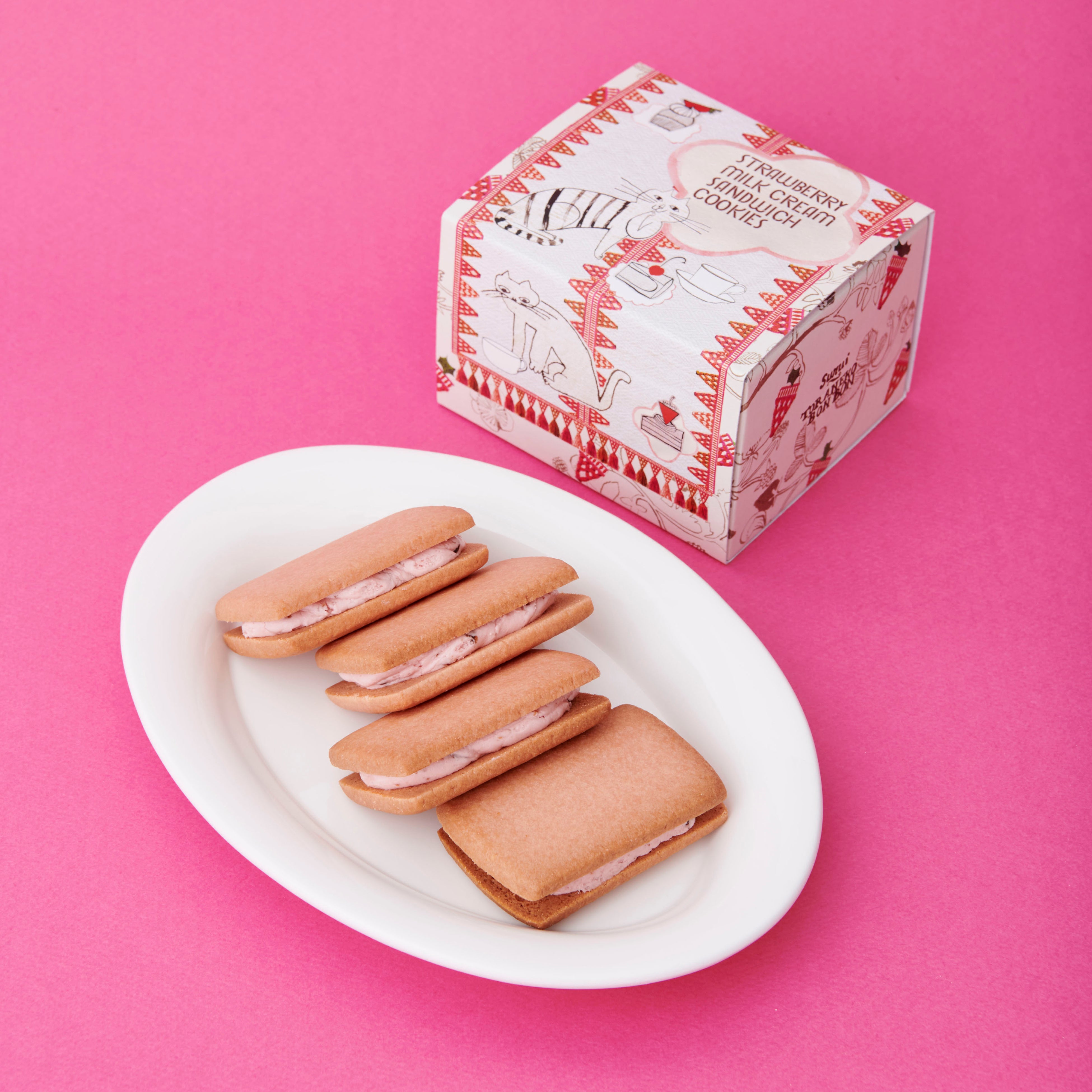 いちごミルククリームサンド