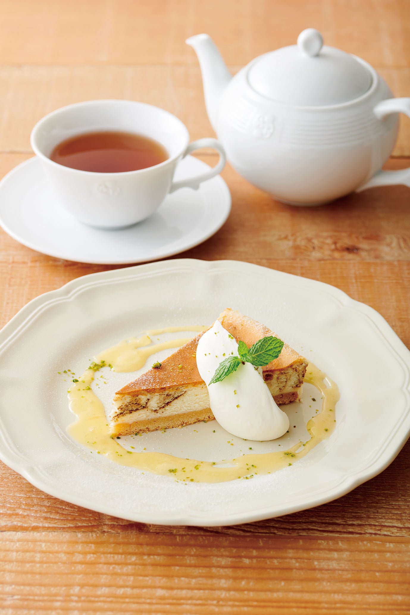 アールグレイとレモンのチーズケーキ