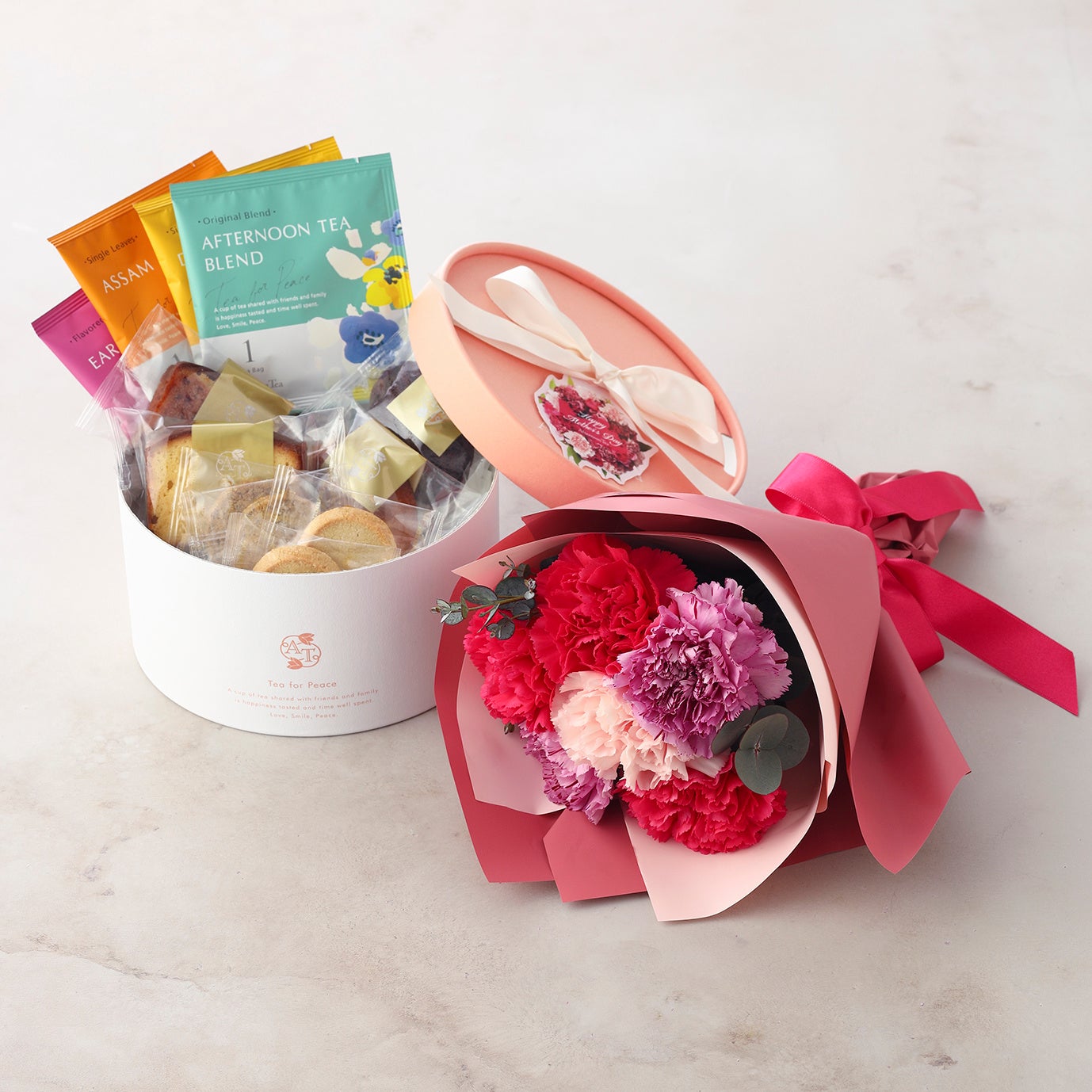 フラワーティータイムセット カーネーションブーケ2