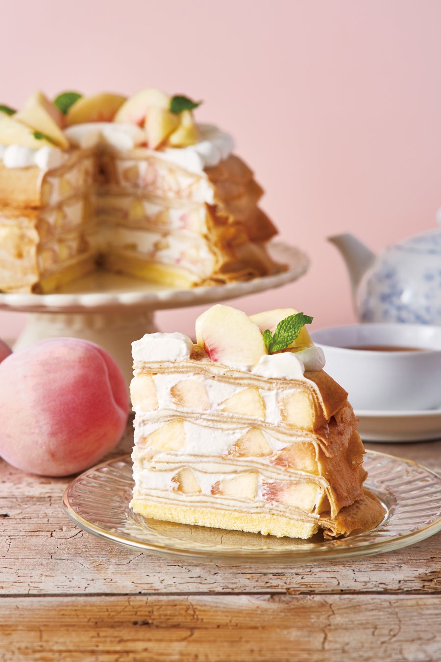 Afternoon Tea Love Table 芳醇な香りの マンゴー と甘く香るみずみずしい 白桃 を贅沢に楽しむ マンゴーと白桃のミルクレープ 株式会社サザビーリーグ アイビーカンパニーのプレスリリース Afternoon Tea Love Table 芳醇な香りの マンゴー と甘く香るみずみずしい 白桃 を贅沢に楽しむ マンゴーと白桃のミルクレープ 株式会社サザビーリーグ アイビーカンパニーのプレスリリース