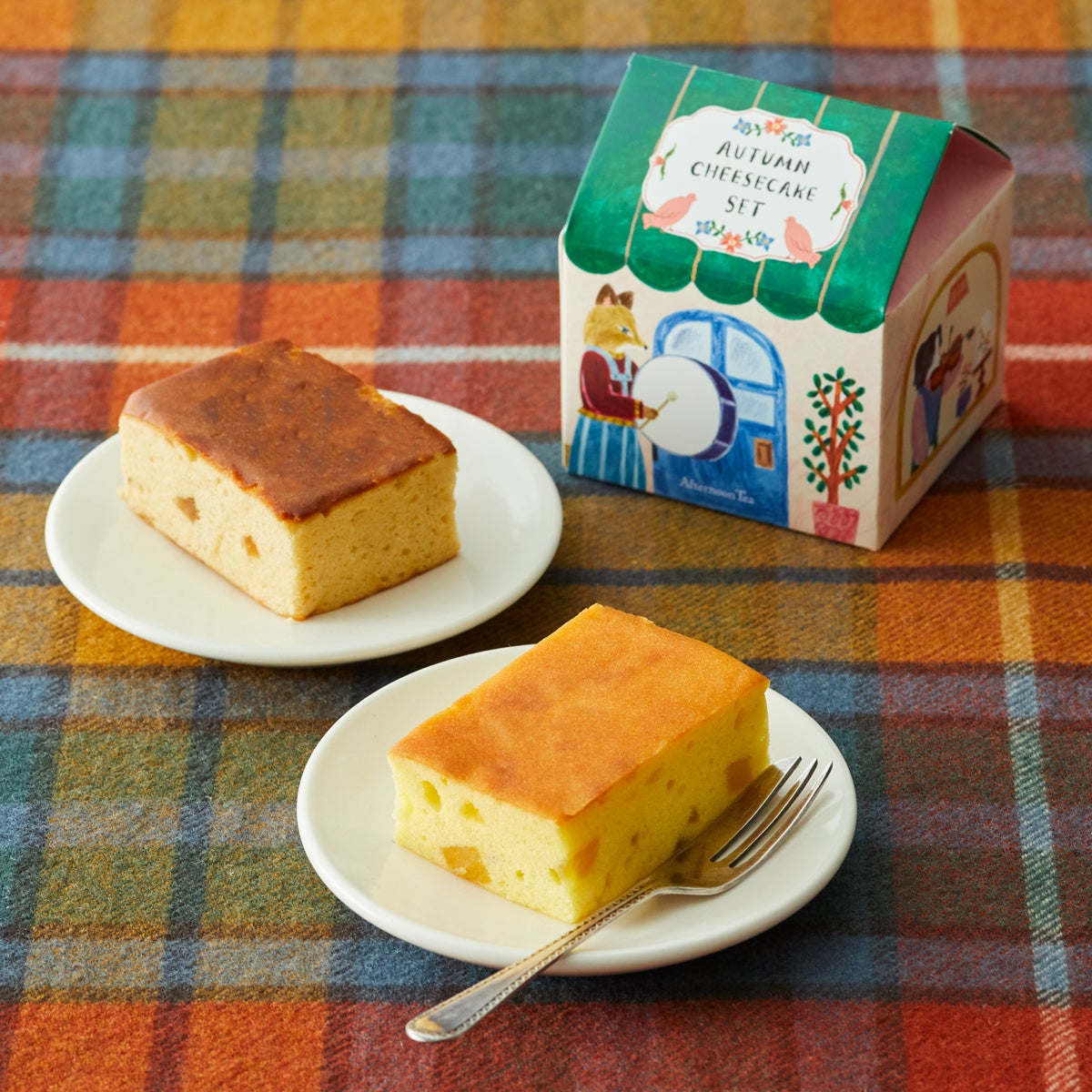 秋のチーズケーキセット マロン&さつまいも