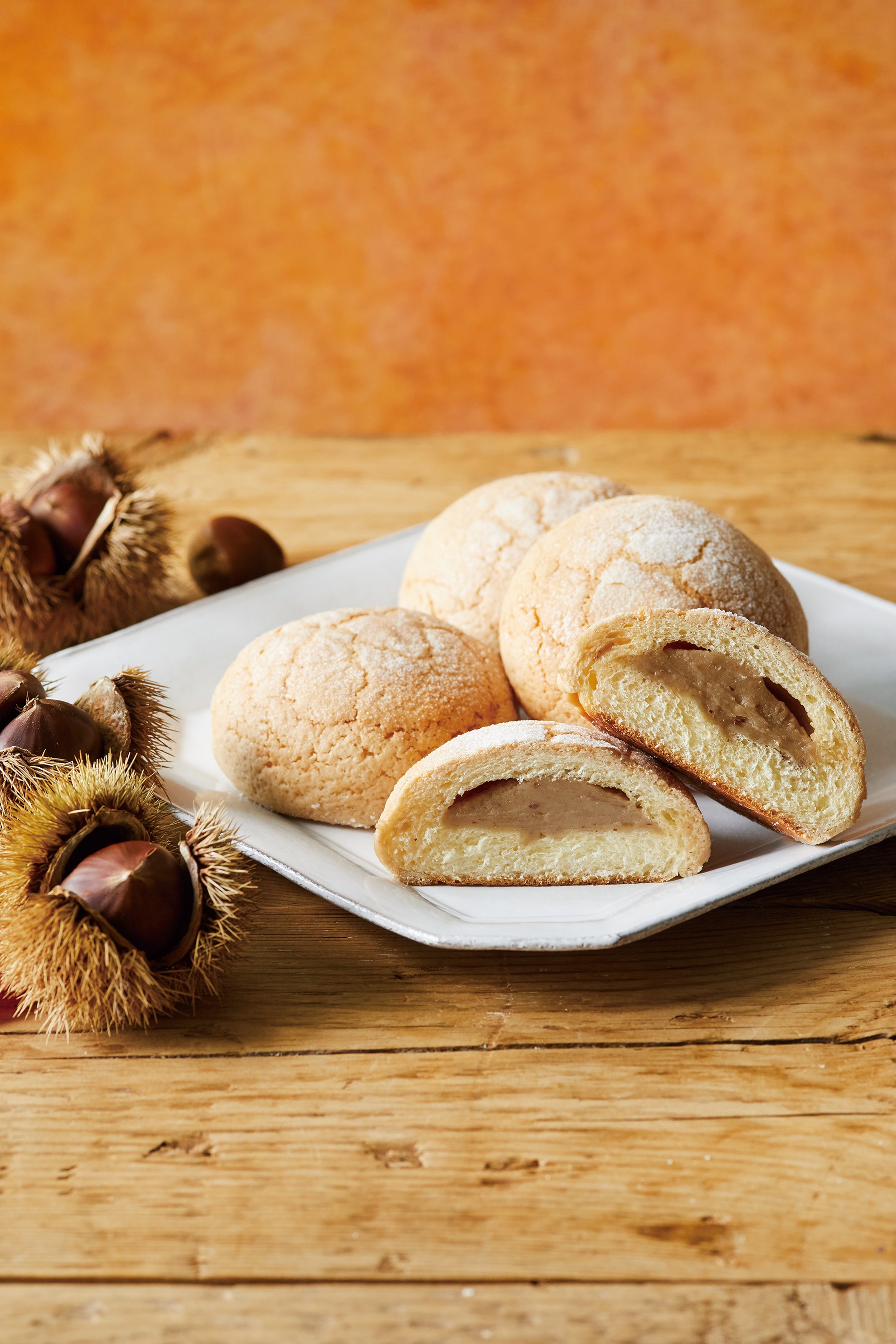 栗のメロンパン