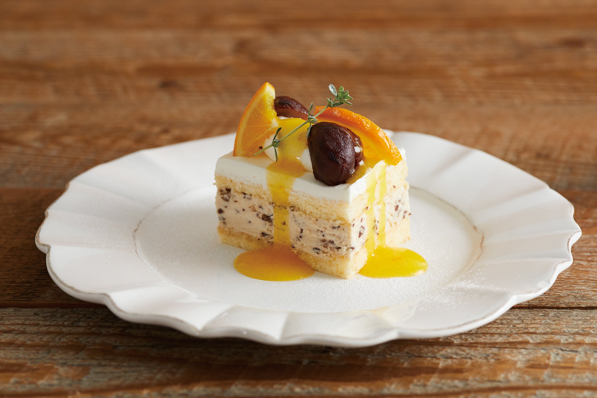 渋皮栗とオレンジのショートケーキ2