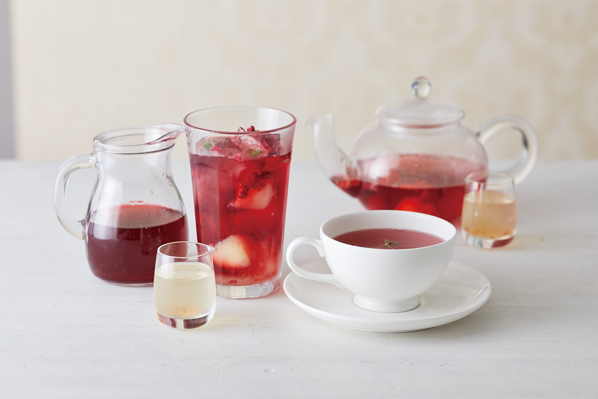 白桃とライチのフルーツハーブティー