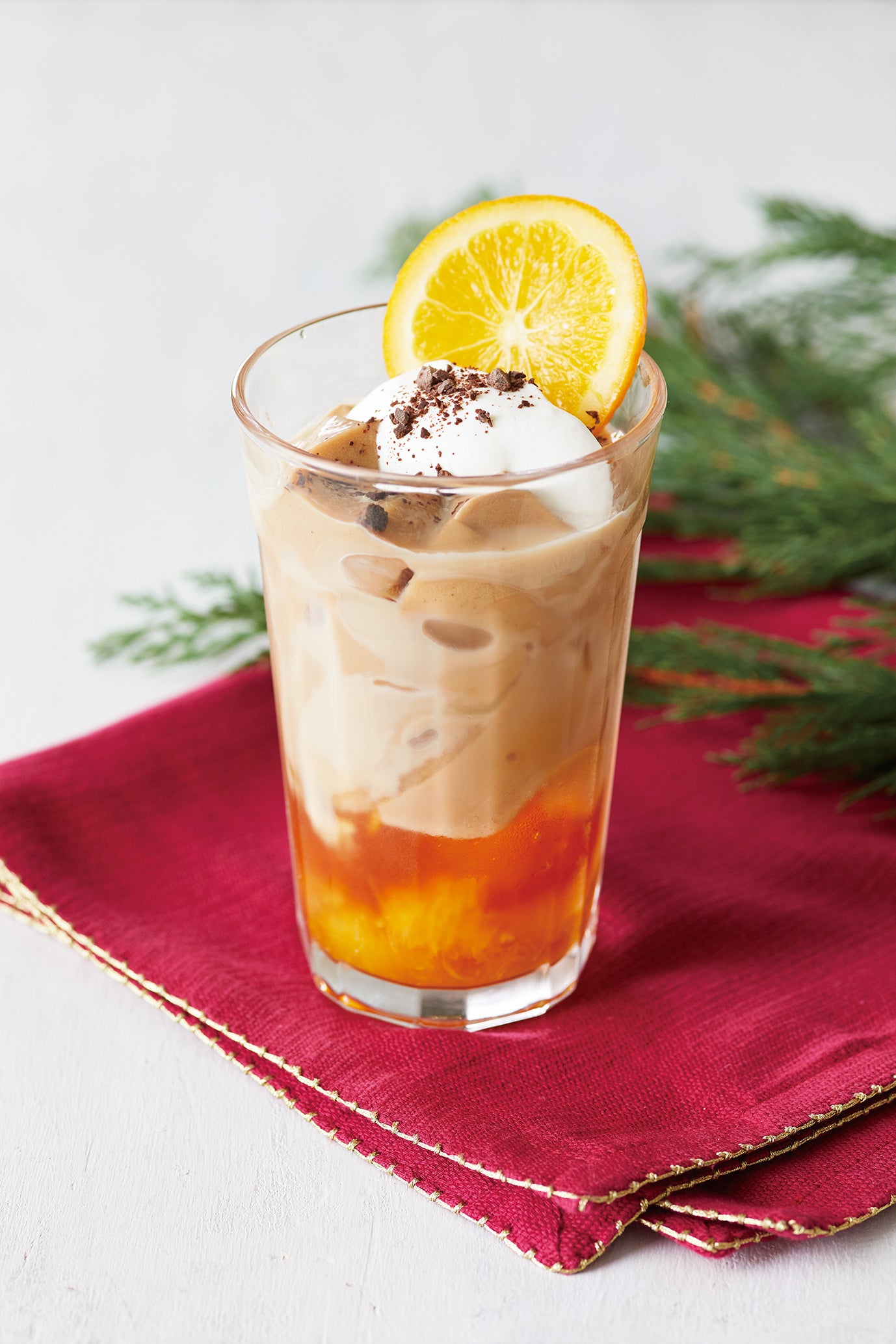 ショコラミルクティーとオレンジのジュレッティー