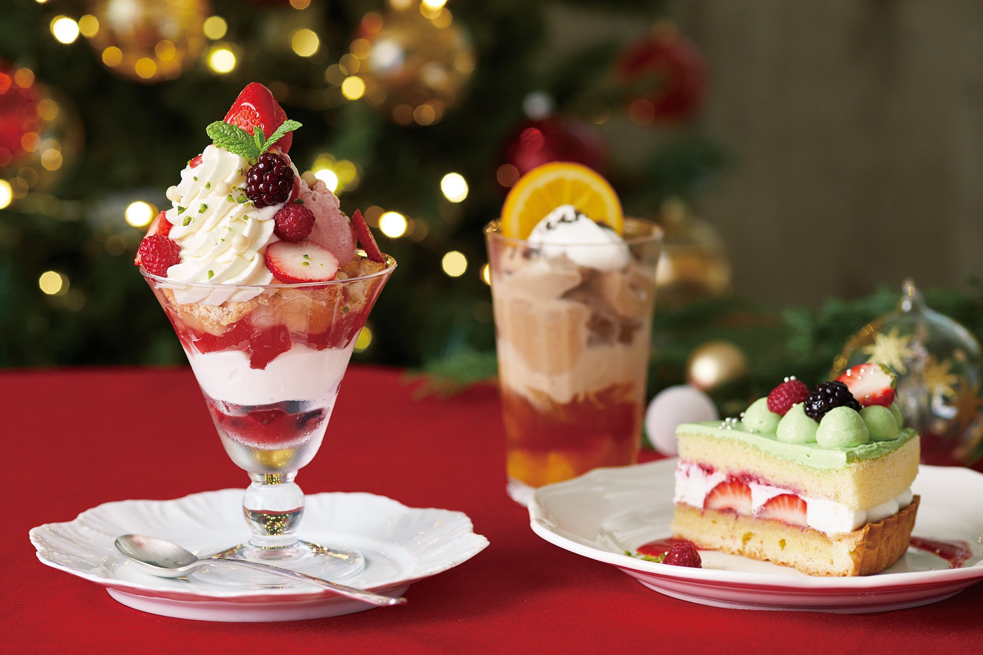 クリスマススイーツ集合イメージ