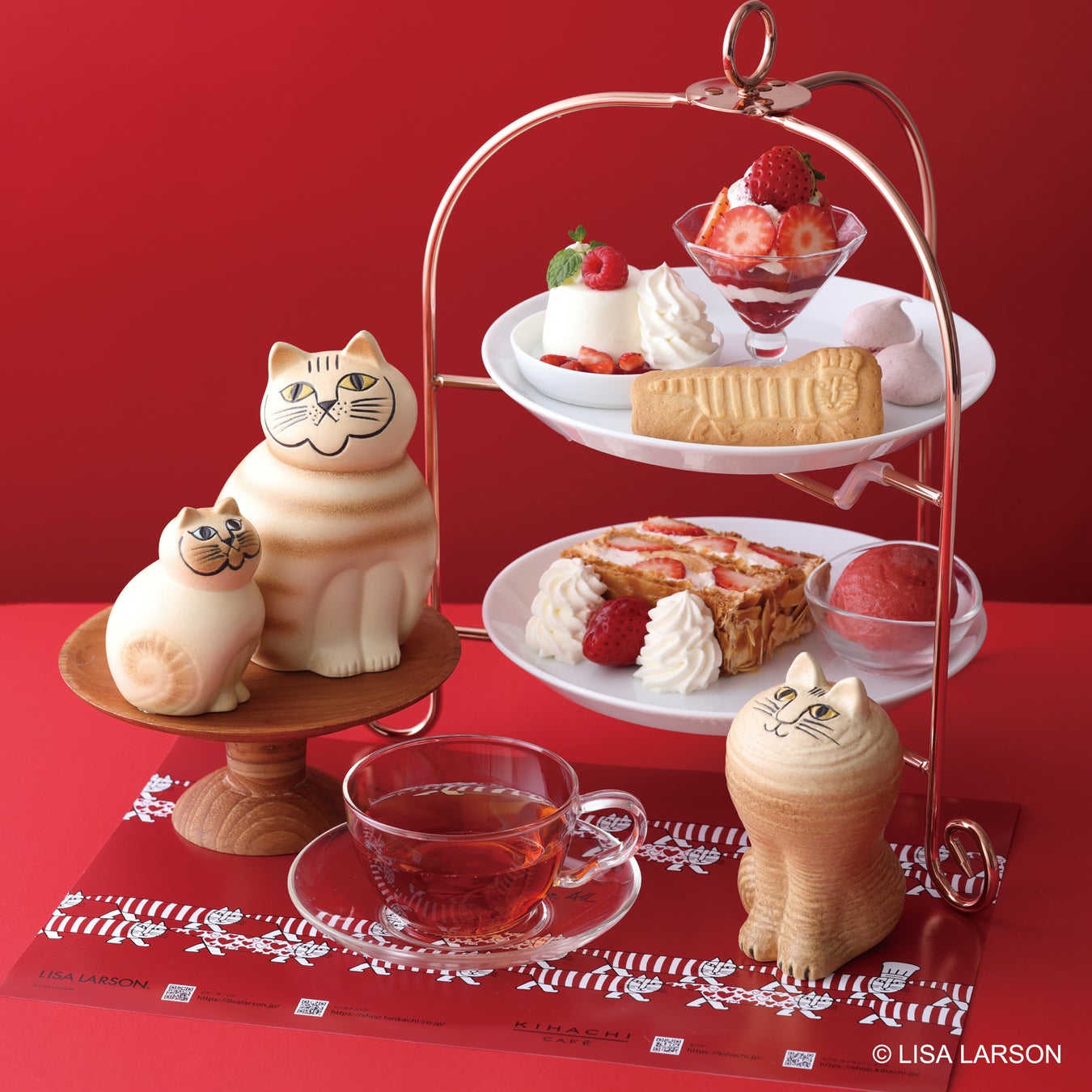 苺のAfternoon Tea Fika! Set　～リサ・ラーソン スペシャル～