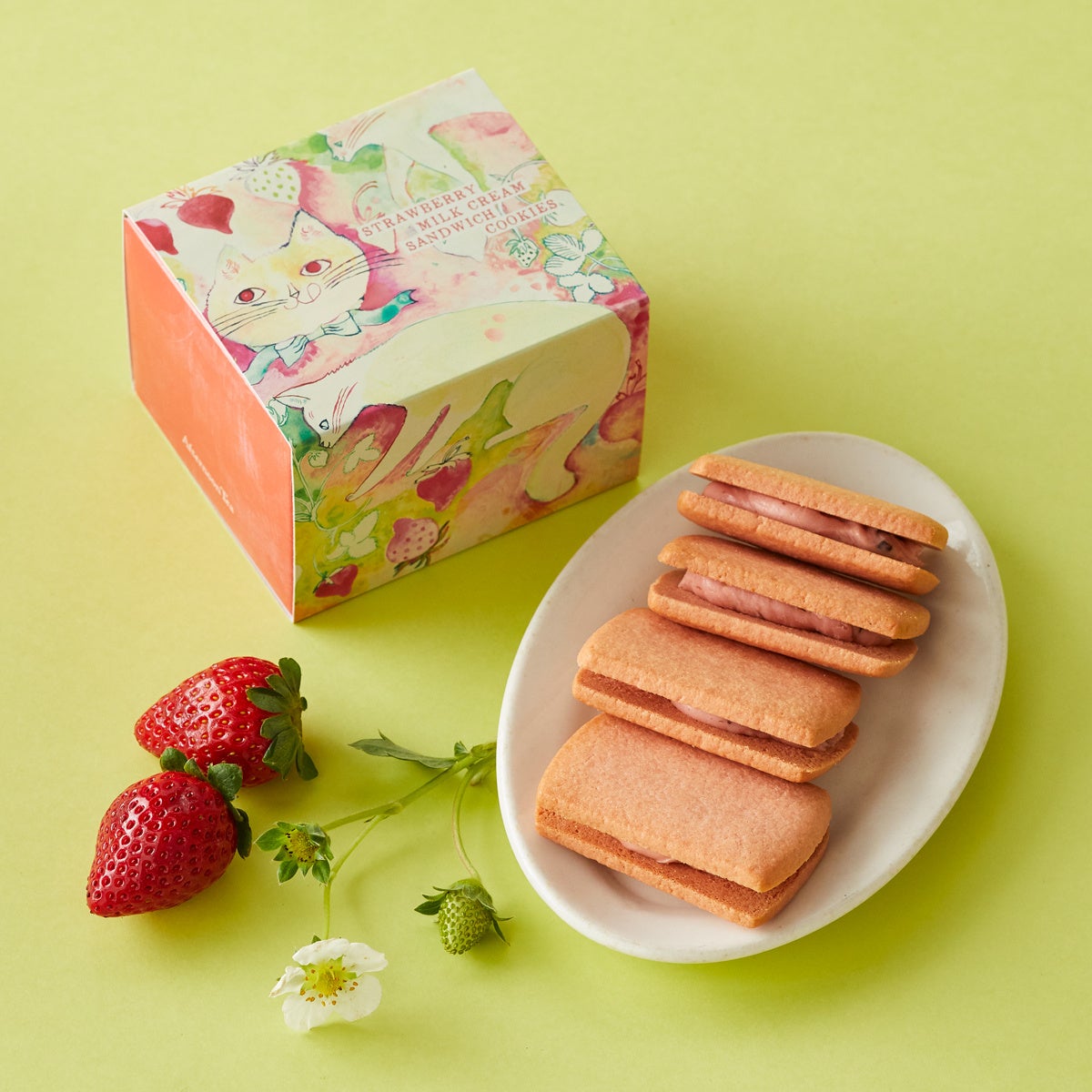 いちごミルククリームサンド