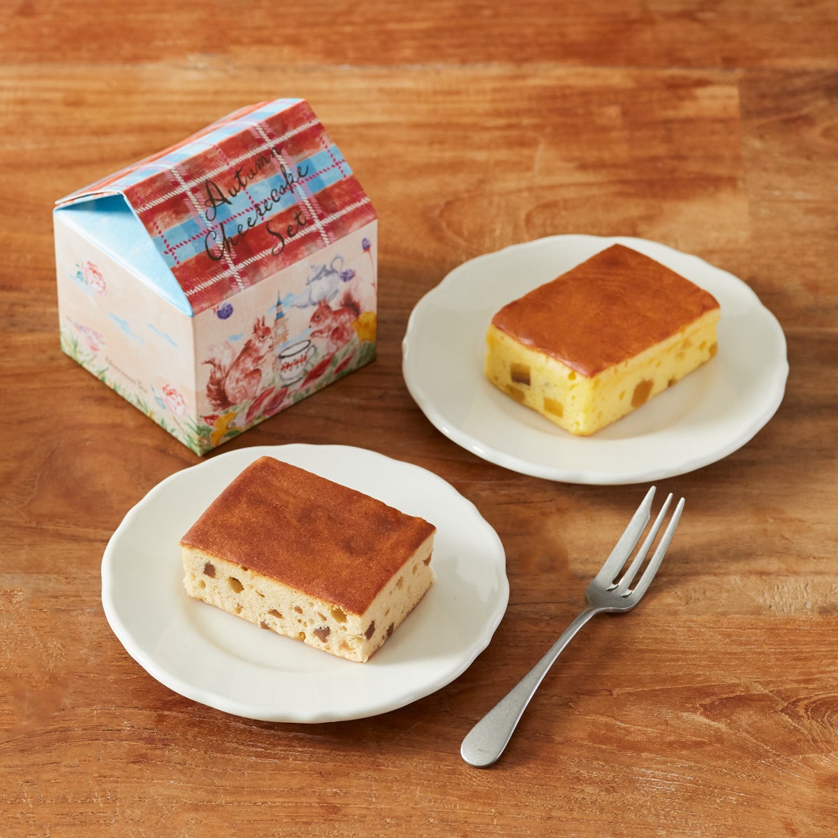 秋のチーズケーキセット マロン&さつまいも