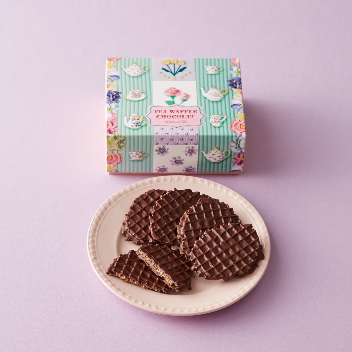 紅茶のワッフルショコラサンド