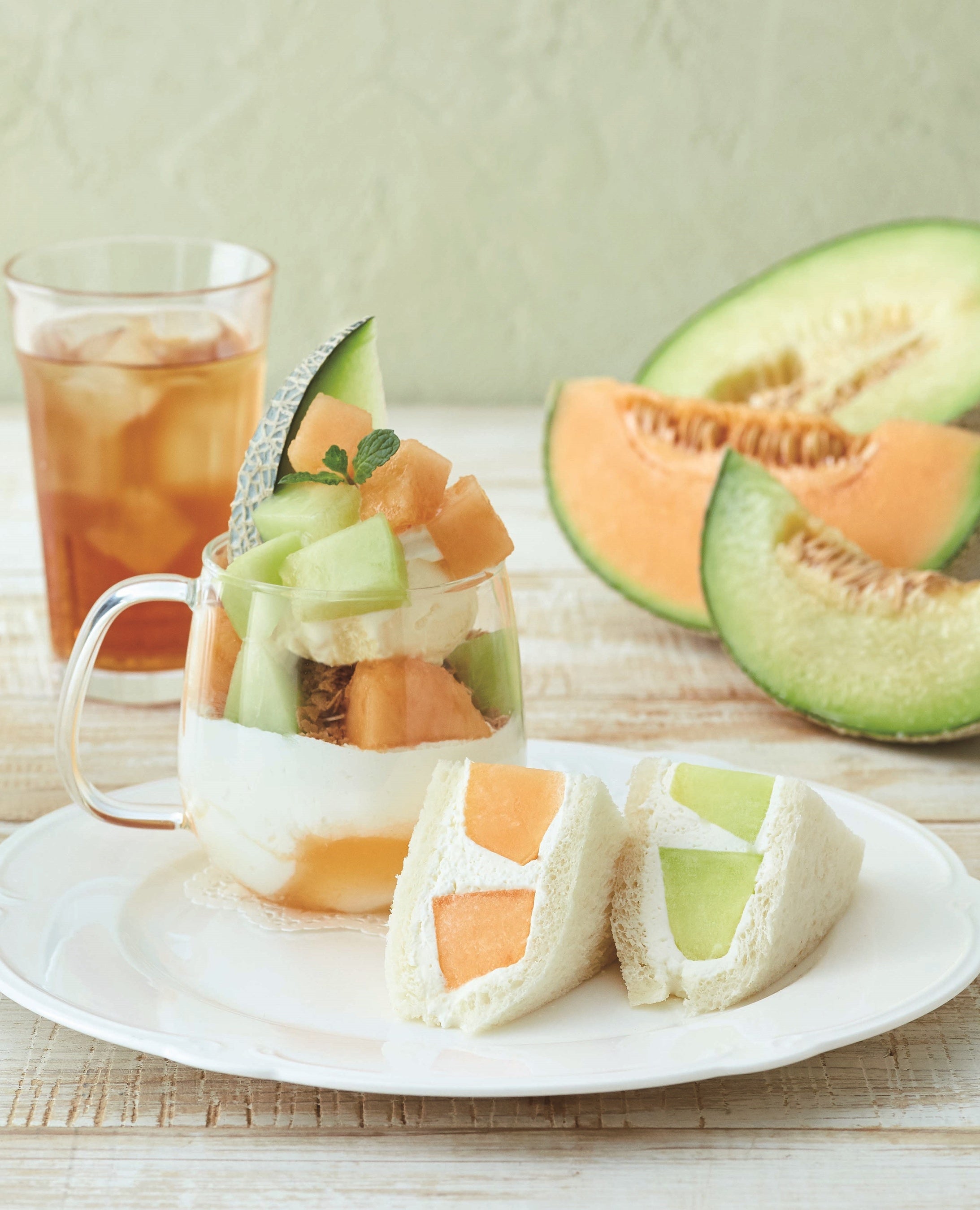 Afternoon Tea】メロン2種を贅沢につかった「メロンづくしの
