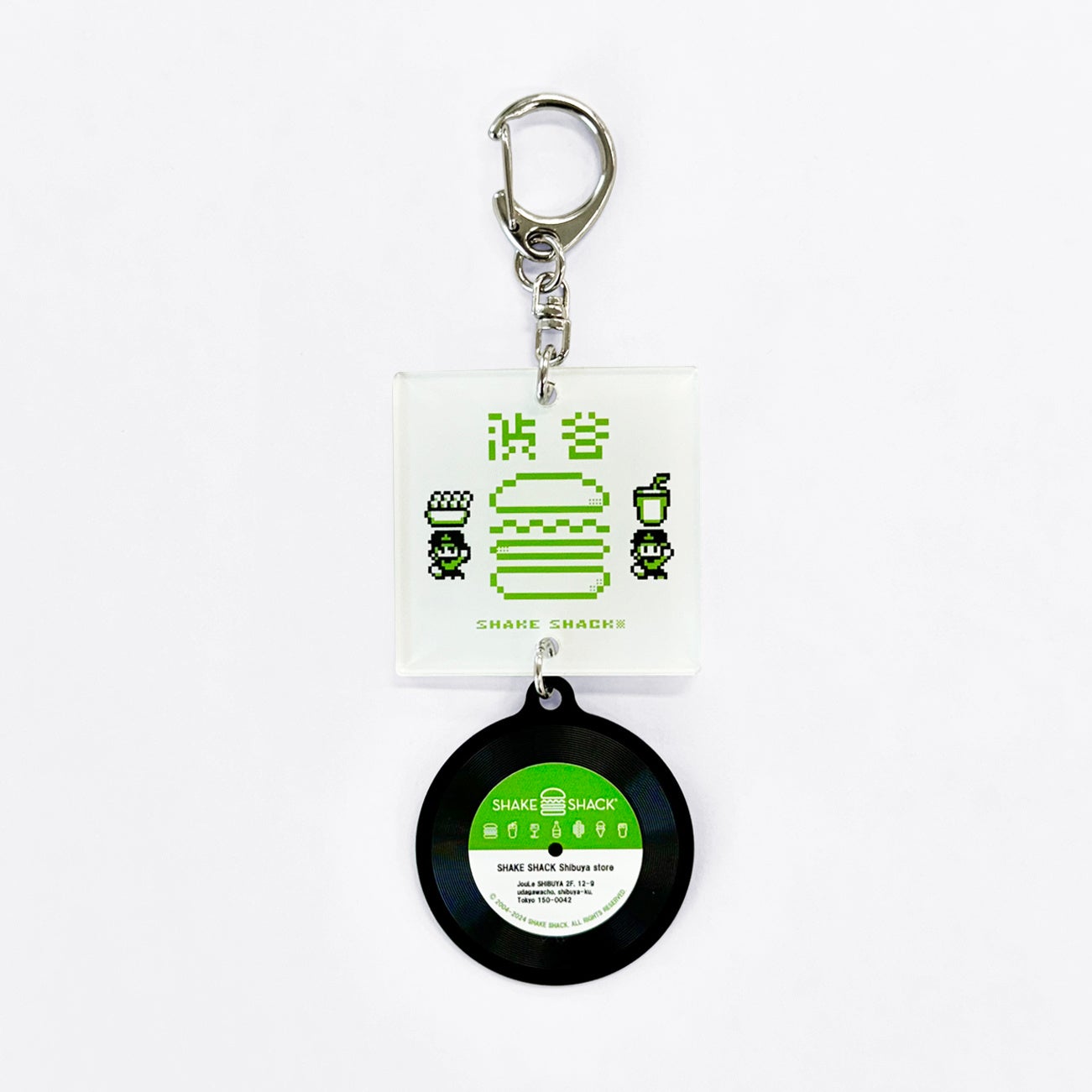 レコード型のオリジナルキーホルダー