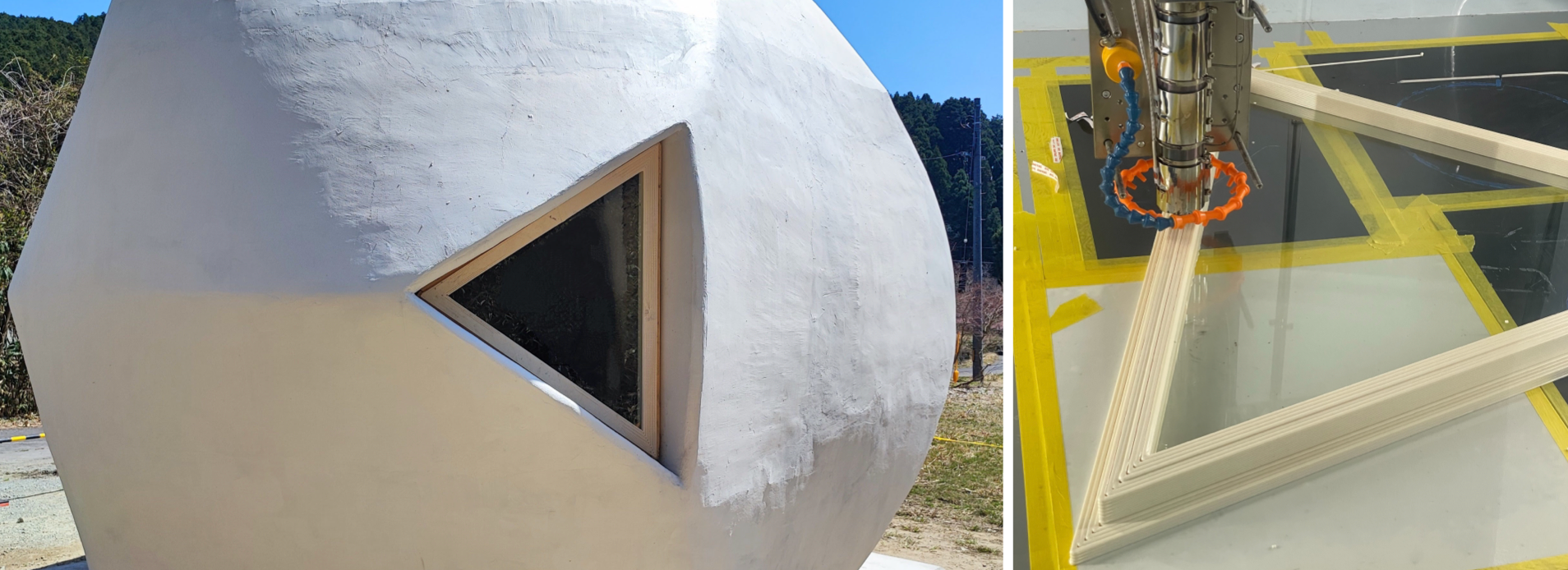 当社の大型3DプリンターEXF-12で制作した樹脂製の窓枠