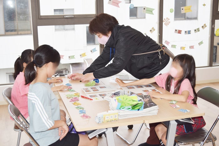 折り紙による「こいのぼりガーランド」 作り