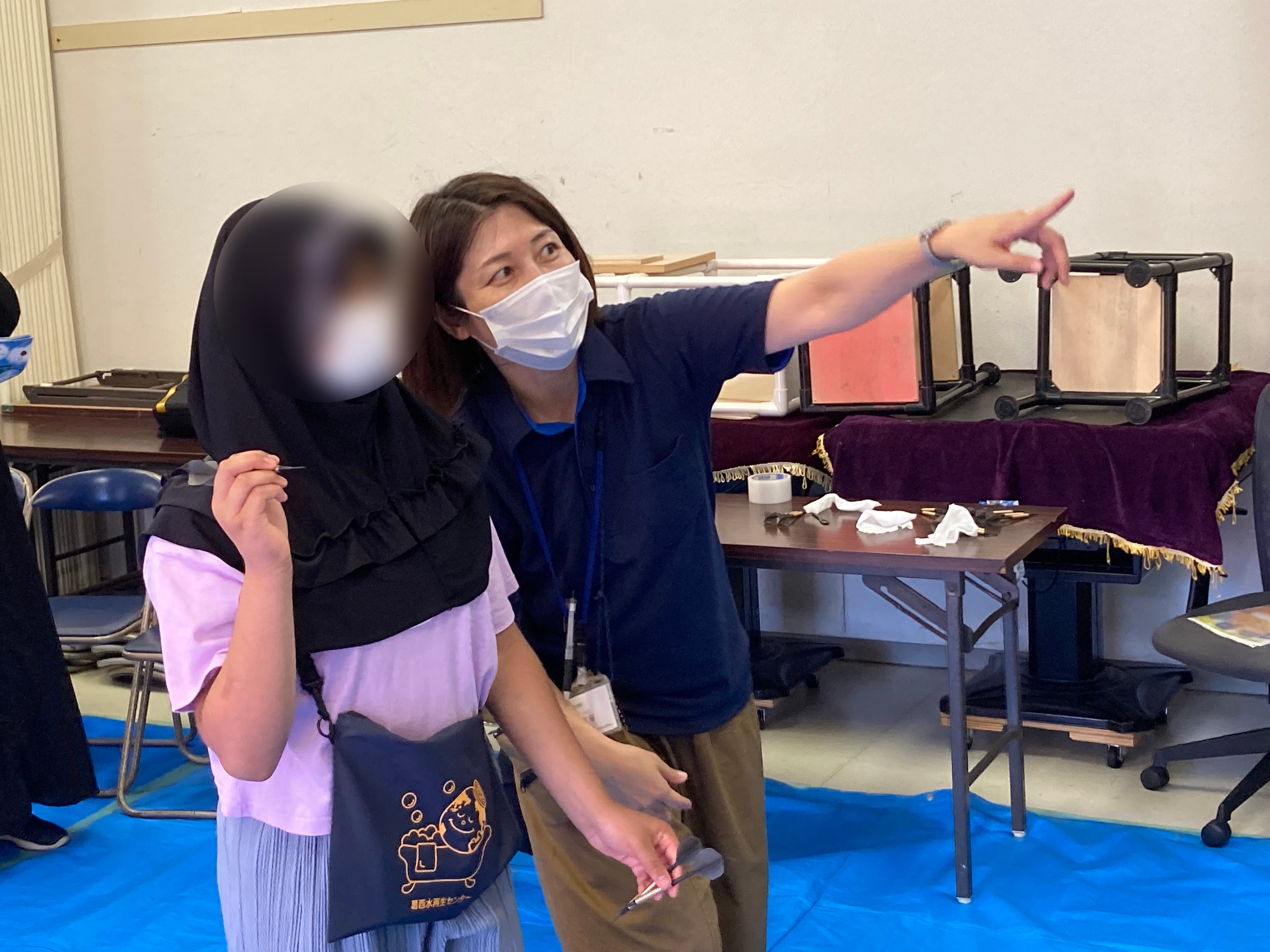 住まいるアシスタントが丁寧にレクチャー