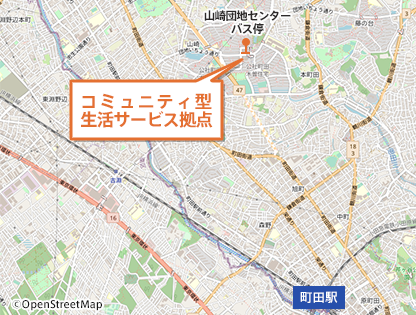 コミュニティ型生活サービス拠点 案内図 