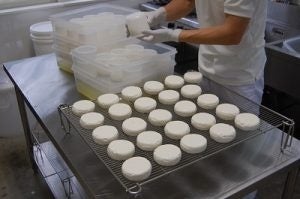 高秀牧場の新鮮な生乳を使って作られたオリジナルチーズ