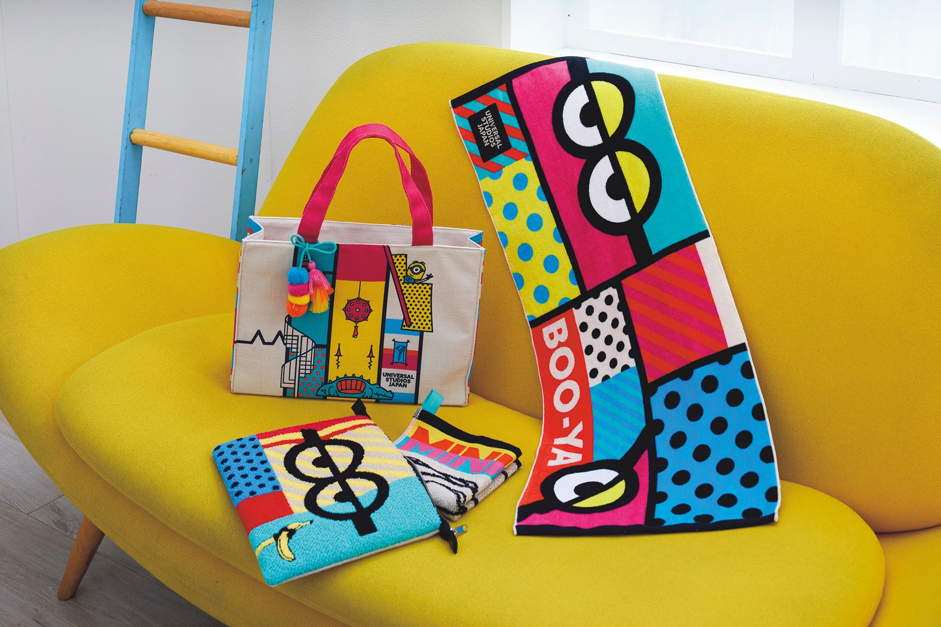 タオルセット、トートバッグ、ポーチ