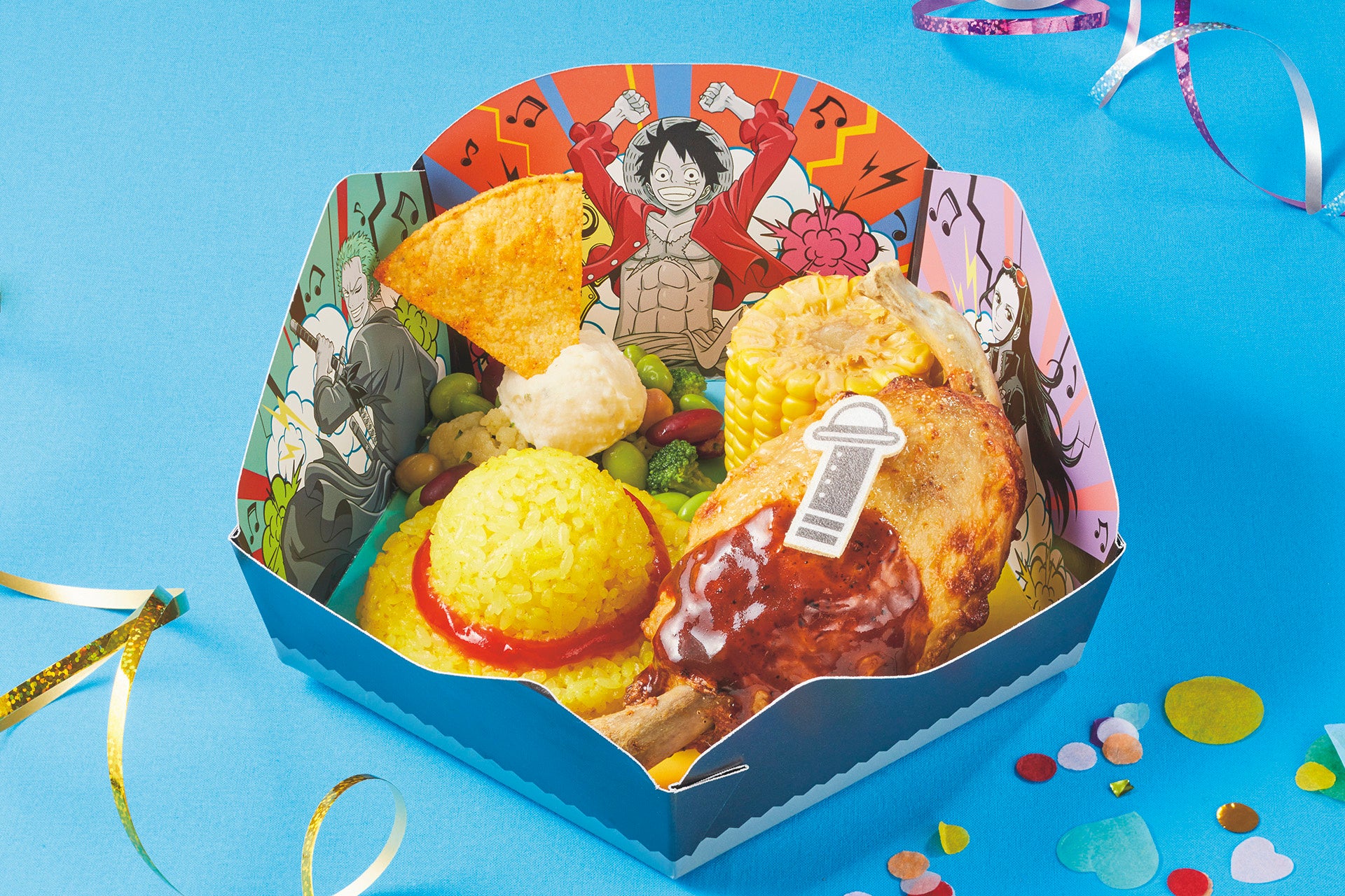 ルフィのでっかい骨付き肉メシ♪♫