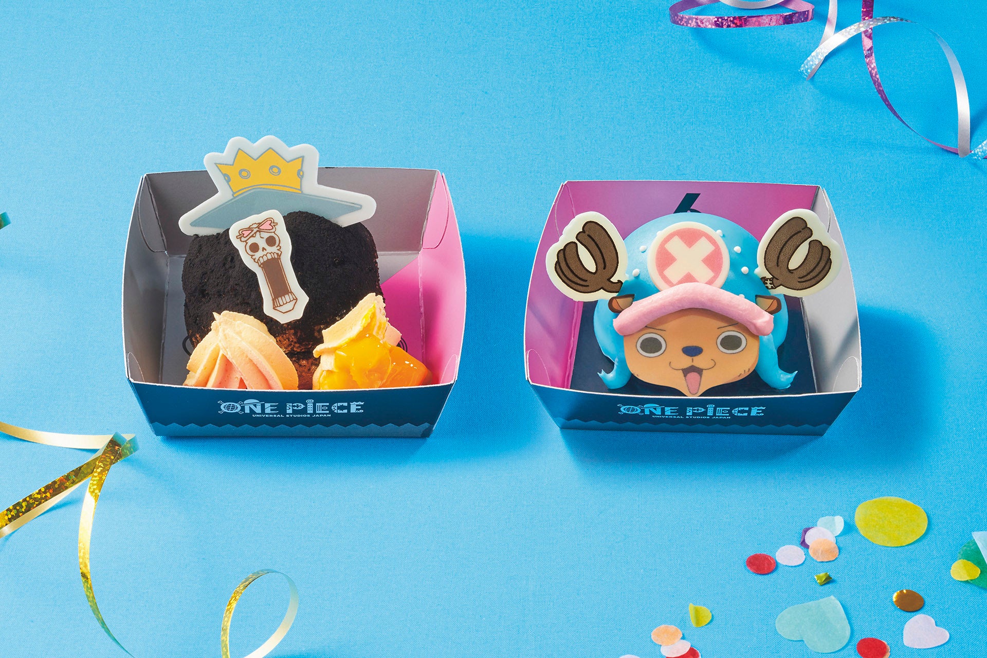 (左)ブルックのマンゴー＆ココアシュークリーム♬_(右)チョッパーのレモンムース♫