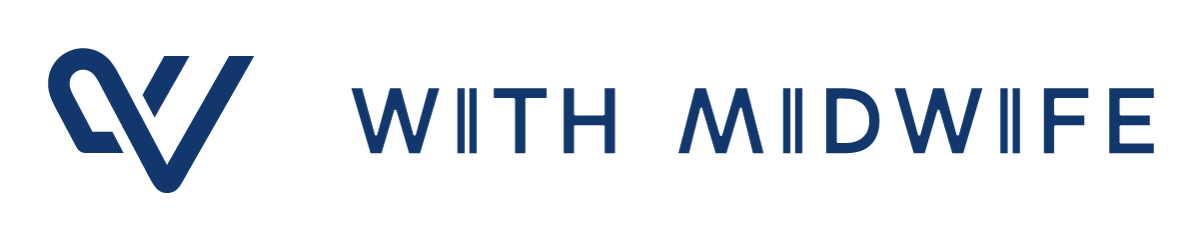 With Midwife 新ロゴ（アートディレクター：前田高志、グラフィックデザイナー：久本晴佳）