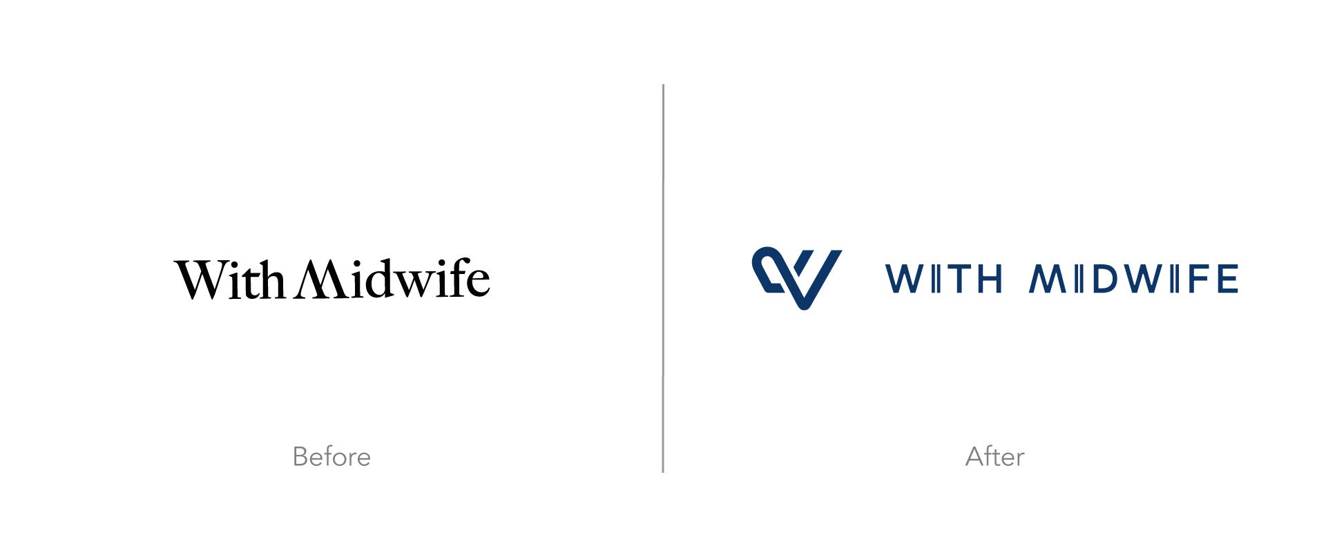 With Midwife 旧新ロゴデザイン