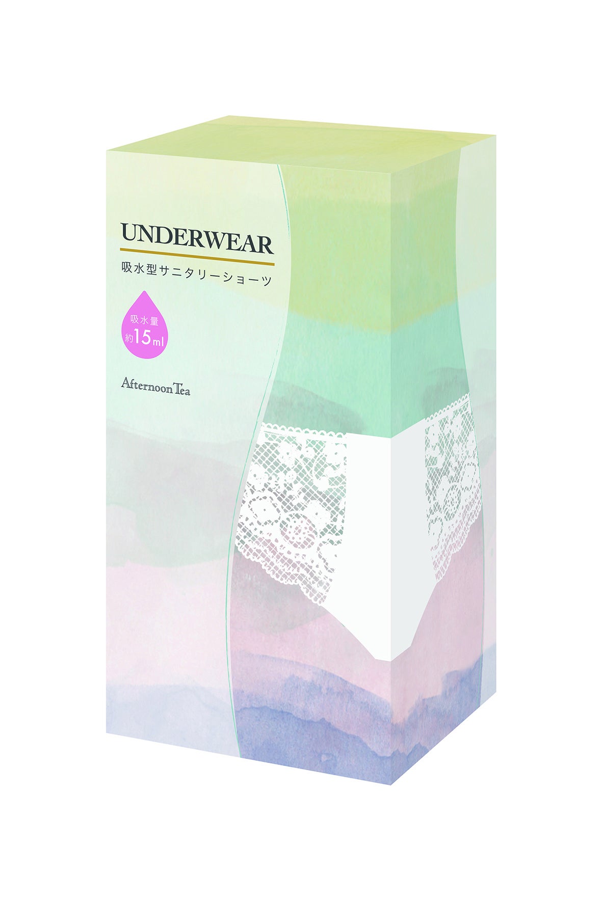 ・吸水型サニタリーショーツ レースタイプ