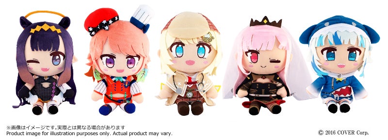 ホロライブEN ×ツクモ コラボ ぬいぐるみ 5体フルセット 新品未開封未使用 TSUKUMO、ホロライブオリジナルコラボレーションとして、「一